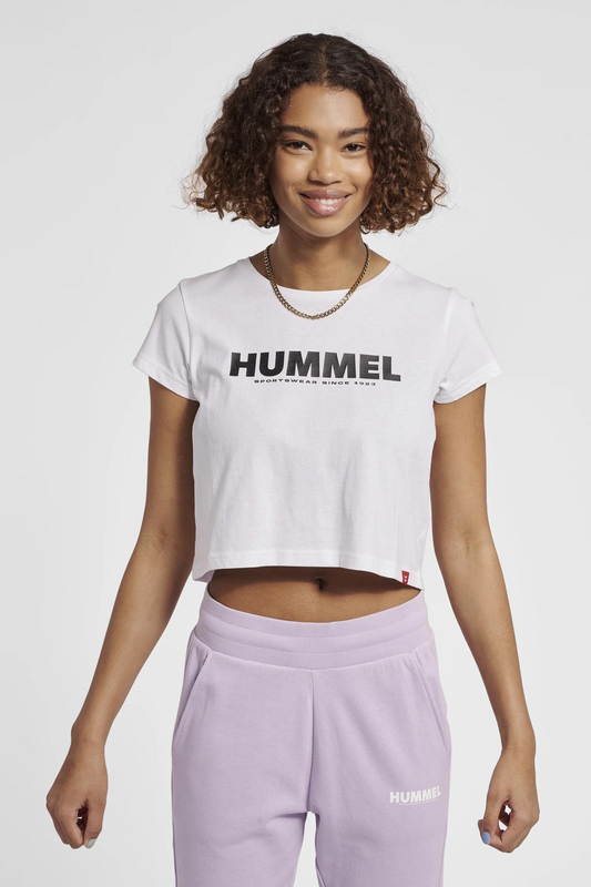 Legacy Cropped T-Shirt - white - for kvinde - HUMMEL - Toppe